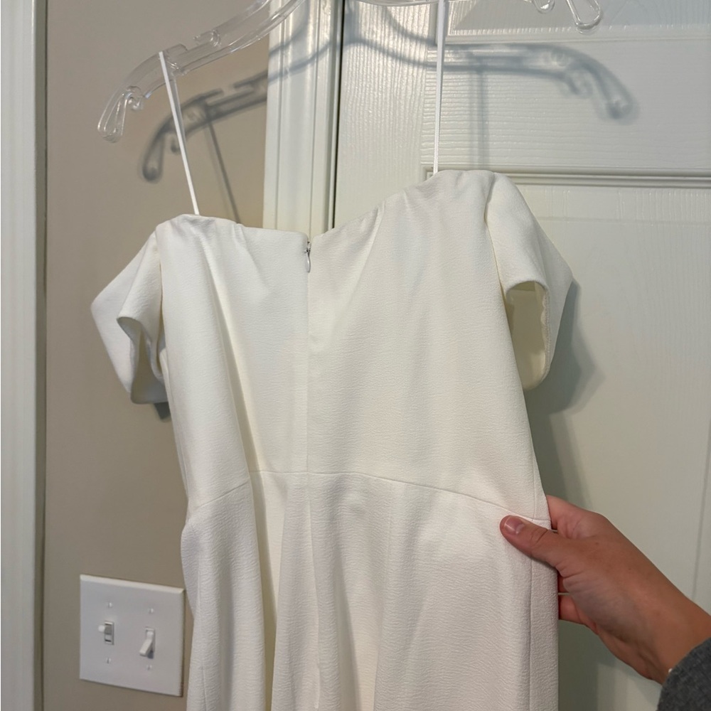 Dress the Population Off-Shoulder White Mini Dress - Picture 5 of 6